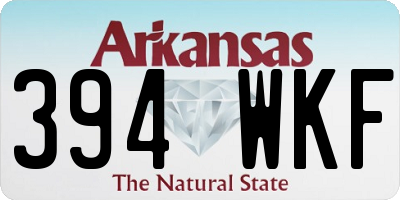 AR license plate 394WKF