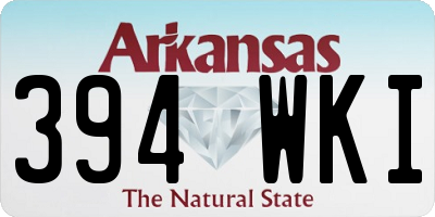 AR license plate 394WKI