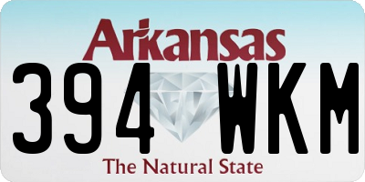 AR license plate 394WKM