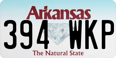 AR license plate 394WKP