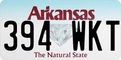 AR license plate 394WKT