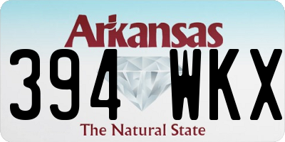 AR license plate 394WKX