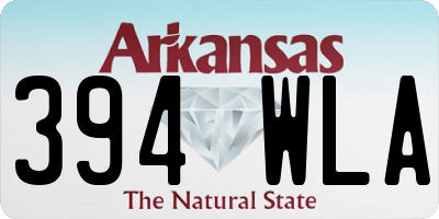 AR license plate 394WLA