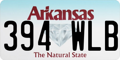 AR license plate 394WLB