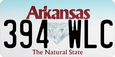 AR license plate 394WLC