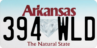 AR license plate 394WLD