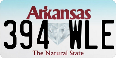 AR license plate 394WLE