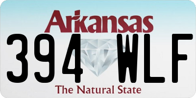 AR license plate 394WLF