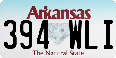 AR license plate 394WLI