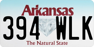 AR license plate 394WLK