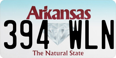 AR license plate 394WLN