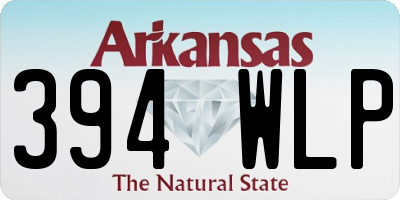 AR license plate 394WLP
