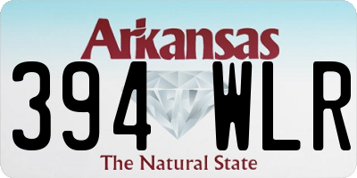 AR license plate 394WLR