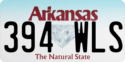 AR license plate 394WLS