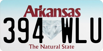 AR license plate 394WLU