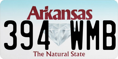 AR license plate 394WMB
