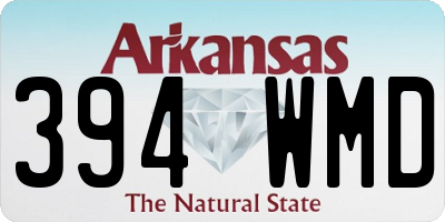AR license plate 394WMD