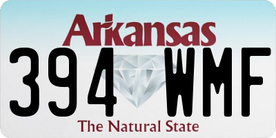 AR license plate 394WMF