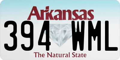 AR license plate 394WML