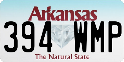 AR license plate 394WMP