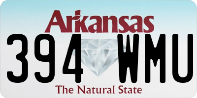 AR license plate 394WMU