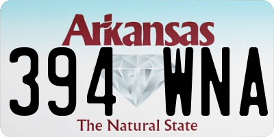 AR license plate 394WNA