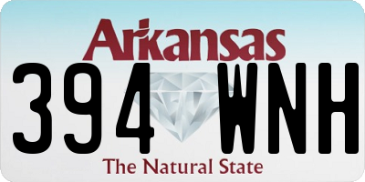 AR license plate 394WNH