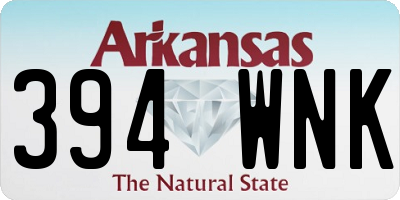AR license plate 394WNK
