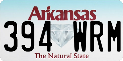 AR license plate 394WRM