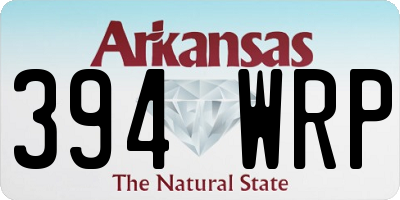 AR license plate 394WRP