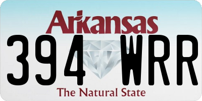 AR license plate 394WRR