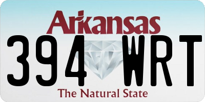 AR license plate 394WRT