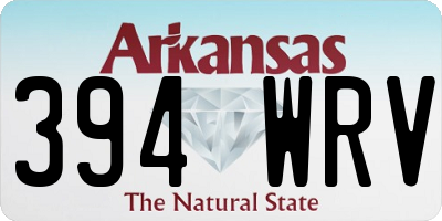 AR license plate 394WRV