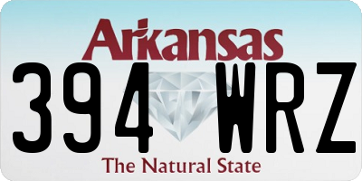 AR license plate 394WRZ