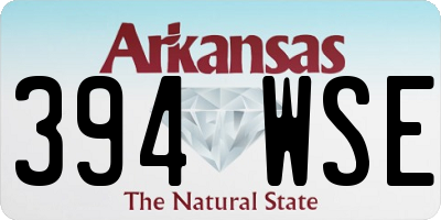 AR license plate 394WSE