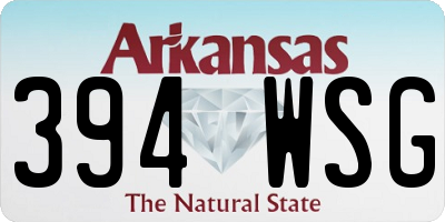 AR license plate 394WSG