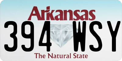 AR license plate 394WSY