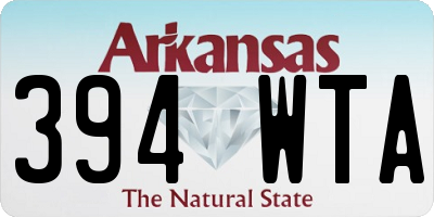 AR license plate 394WTA
