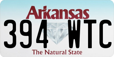 AR license plate 394WTC