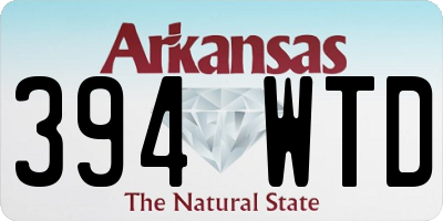 AR license plate 394WTD