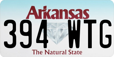 AR license plate 394WTG