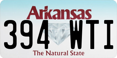 AR license plate 394WTI