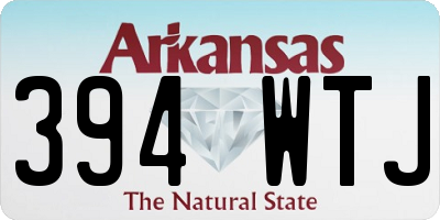 AR license plate 394WTJ