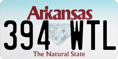 AR license plate 394WTL
