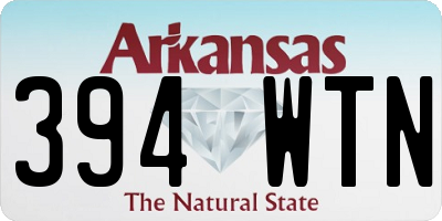 AR license plate 394WTN