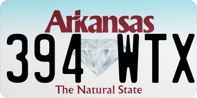 AR license plate 394WTX