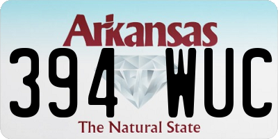AR license plate 394WUC