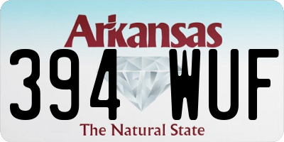 AR license plate 394WUF