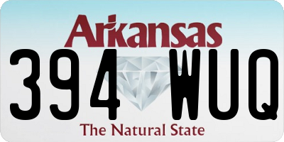 AR license plate 394WUQ