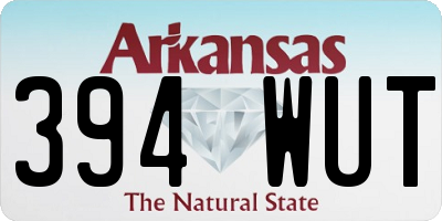 AR license plate 394WUT